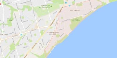 Bản đồ của Guildwood khu phố Toronto
