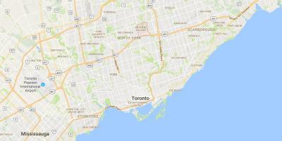 Bản đồ của Hamlet Làng quận Toronto