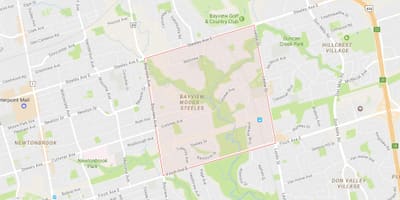 Bản đồ của Hamlet Rừng – Đeo khu phố Toronto