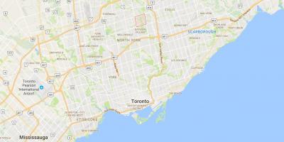 Bản đồ của Hamlet Rừng – Đeo quận Toronto