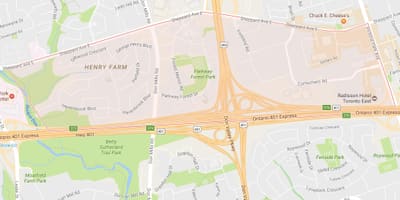 Bản đồ của Henry trang Trại khu phố Toronto