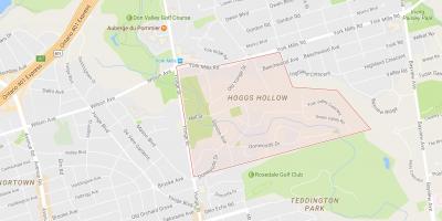 Bản đồ của Hoggs Rỗng khu phố Toronto