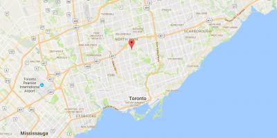 Bản đồ của Hoggs Rỗng quận Toronto