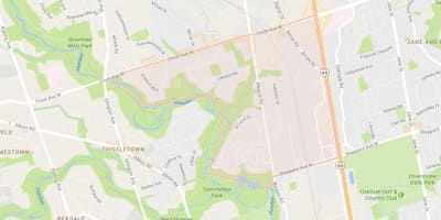 Bản đồ của Humbermede khu phố Toronto
