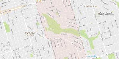 Bản đồ của Humewood–Cedarvale khu phố Toronto