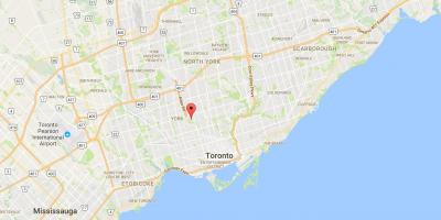 Bản đồ của Humewood–Cedarvale quận Toronto