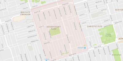 Bản đồ của Junction Park khu phố Toronto