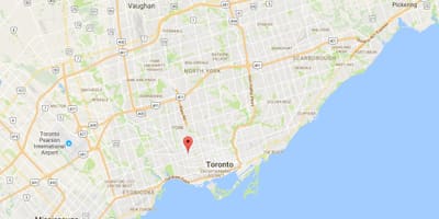 Bản đồ của Junction Park quận Toronto