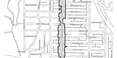 Bản đồ của Junction Toronto