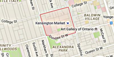 Bản đồ của Kensington thị Trường