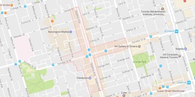 Bản đồ của khu phố tàu khu phố Toronto