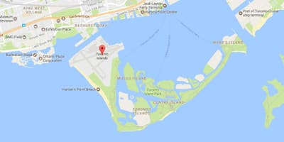 Bản đồ của khu phố Toronto Đảo khu phố Toronto