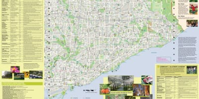 Bản đồ của khu vườn Toronto đông