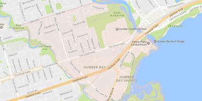 Bản đồ của không sẵn Queensway khu phố khu phố Toronto