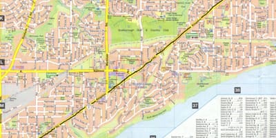 Bản đồ của Kingston đường Toronto