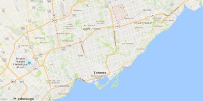 Bản đồ của Tôi'Amoreaux quận Toronto