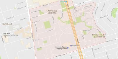 Bản đồ của Lawrence Heights khu phố Toronto