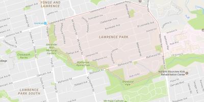 Bản đồ của Lawrence Park khu phố Toronto