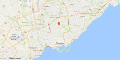 Bản đồ của Lawrence Park quận Toronto