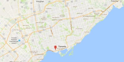 Bản đồ của Liberty Làng quận Toronto