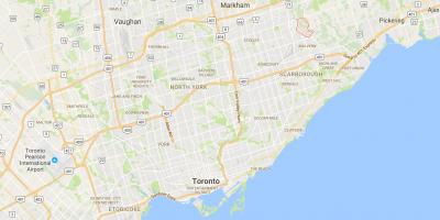 Bản đồ của Lincoln Heights quận Toronto