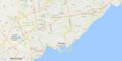Bản đồ của Lá quận Toronto