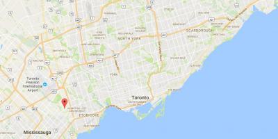 Bản đồ của Markland Gỗ quận Toronto