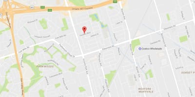 Bản đồ của Maryvalen eighbourhood Toronto