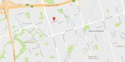 Bản đồ của Maryvalen eighbourhood Toronto