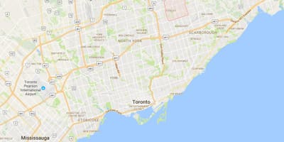 Bản đồ của Milliken quận Toronto