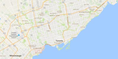 Bản đồ của Mimico quận Toronto