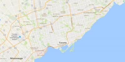 Bản đồ của Mimico quận Toronto