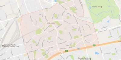 Bản đồ của minh họa khu phố Toronto