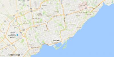 Bản đồ của minh họa quận Toronto