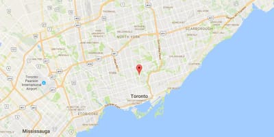 Bản đồ của Moore Park quận Toronto