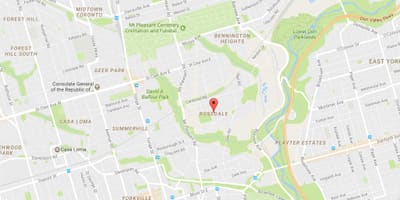 Bản đồ của Nhớ khu phố Toronto