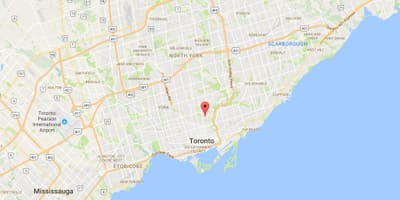 Bản đồ của Nhớ quận Toronto