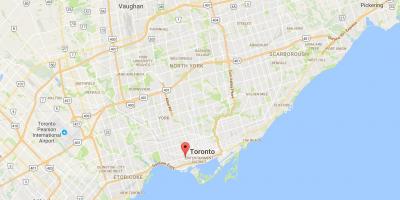 Bản đồ của Đường Hoàng Tây quận Toronto