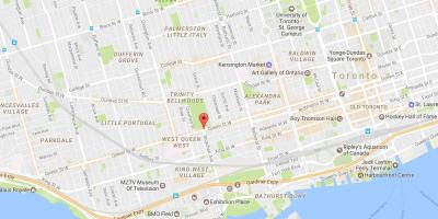Bản đồ của Đường Hoàng Tây khu phố Toronto