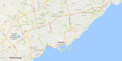 Bản đồ của O ' Connor–Toà quận Toronto