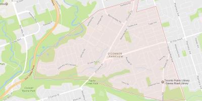 Bản đồ của O ' Connor–Toà khu phố Toronto