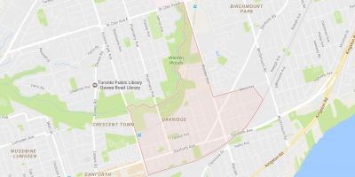 Bản đồ của Oakridge khu phố Toronto