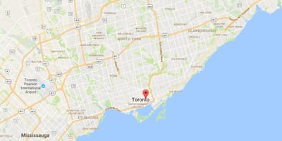 Bản đồ của Old Town quận Toronto