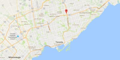 Bản đồ của Parkway Rừng quận Toronto