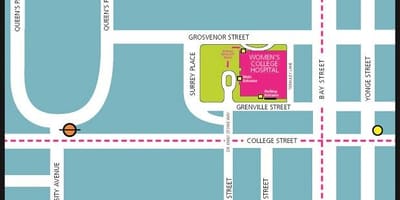 Bản đồ của Phụ nữ Đại học Viện Toronto