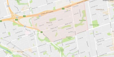 Bản đồ của Phong Leafneighbourhood Toronto