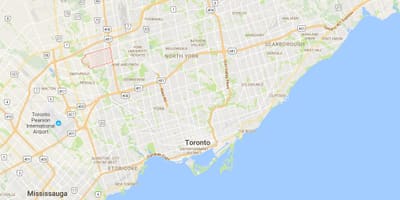 Bản đồ của Quán, hội nghị thượng Đỉnh quận Toronto