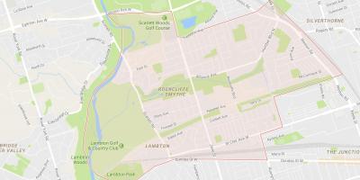 Bản đồ của Rockcliffe–Red, khu phố Toronto