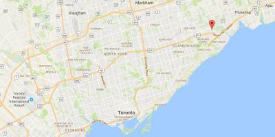 Bản đồ của Rouge quận Toronto
