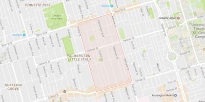 Bản đồ của? khu phố Toronto